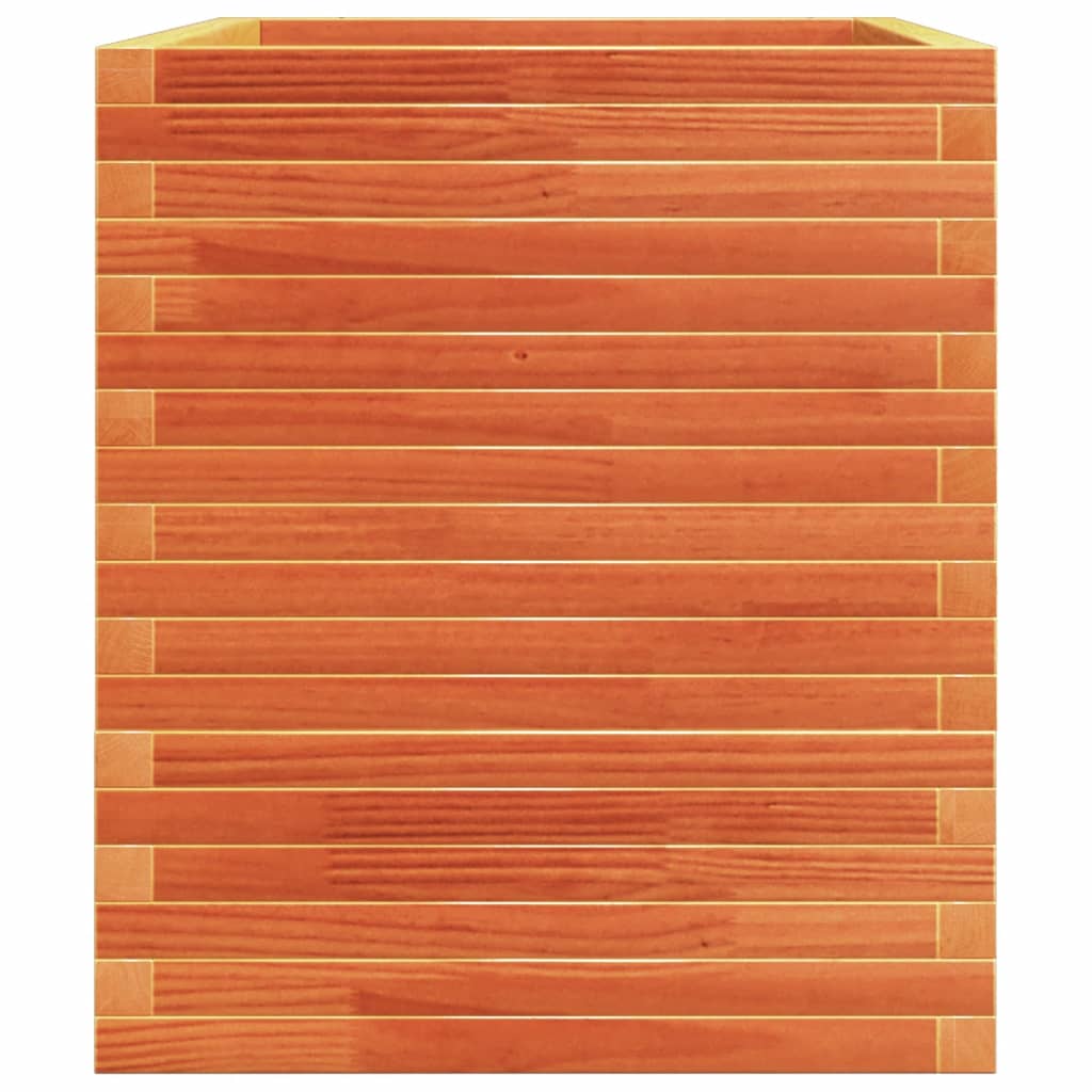 vidaXL Garden Planter Wax Brown 110x60x72 cm Solid Wood Pine 6