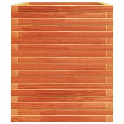 vidaXL Garden Planter Wax Brown 110x60x72 cm Solid Wood Pine 6