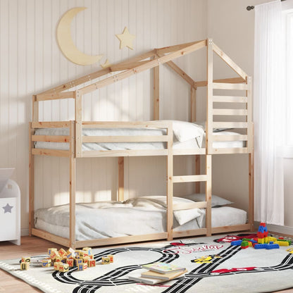 vidaXL Bunk Bed without Mattress 90x200 cm Solid Wood Pine 1