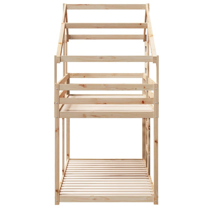 vidaXL Bunk Bed without Mattress 90x190 cm Single Solid Wood Pine 5