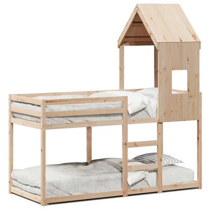 vidaXL Bunk Bed without Mattress 80x200 cm Solid Wood Pine 2