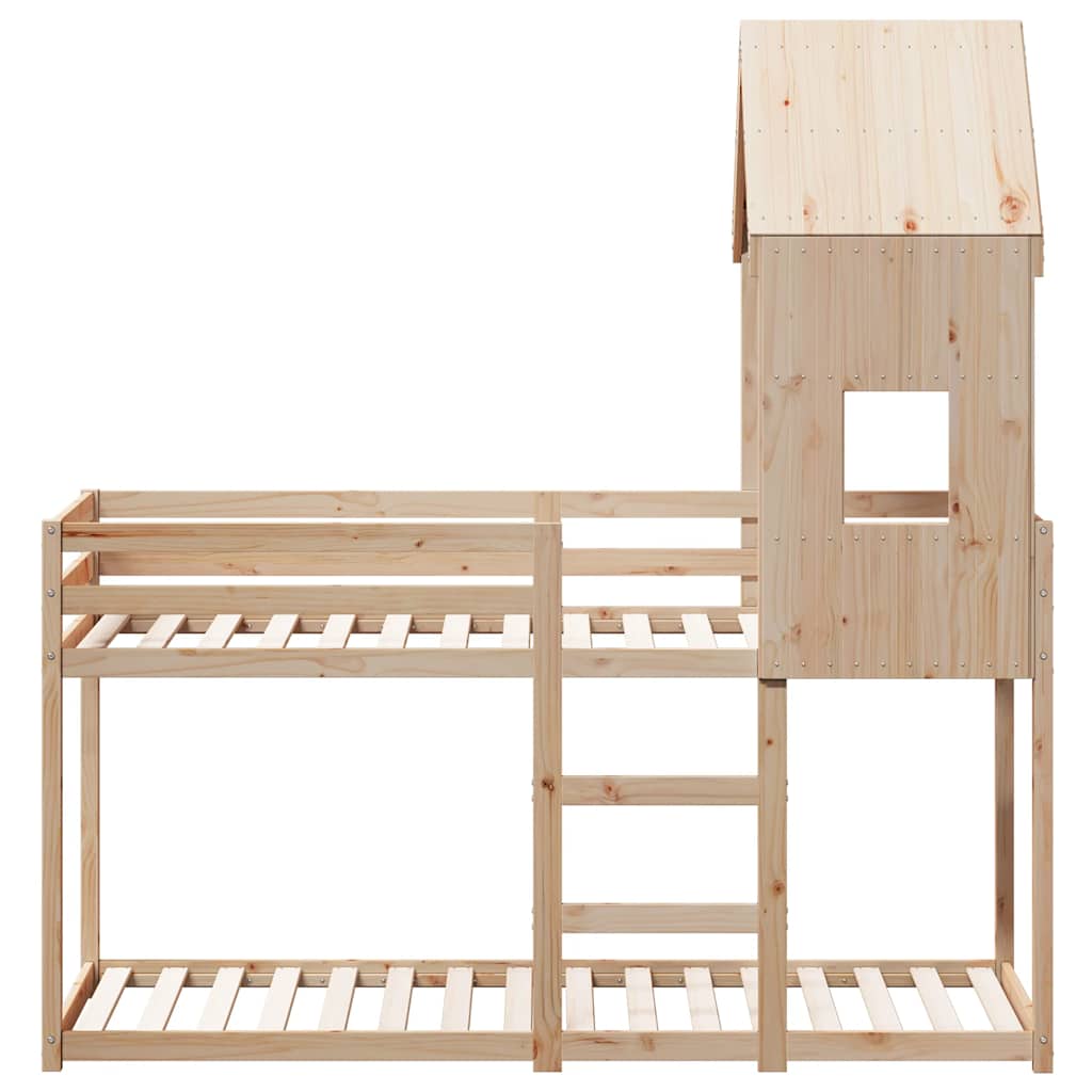vidaXL Bunk Bed without Mattress 80x200 cm Solid Wood Pine 4