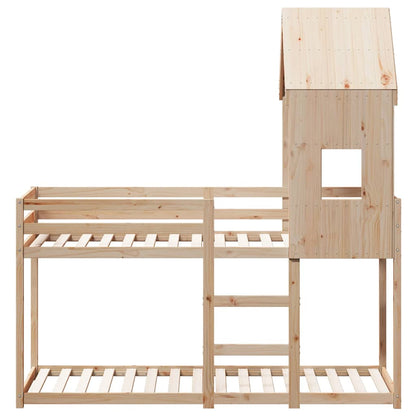 vidaXL Bunk Bed without Mattress 80x200 cm Solid Wood Pine 4