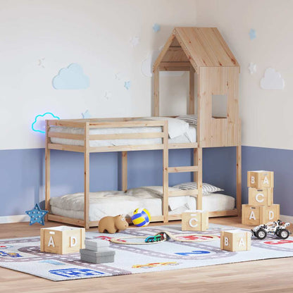 vidaXL Bunk Bed without Mattress 80x200 cm Solid Wood Pine 1
