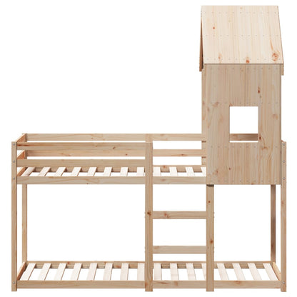vidaXL Bunk Bed without Mattress 90x200 cm Solid Wood Pine 4