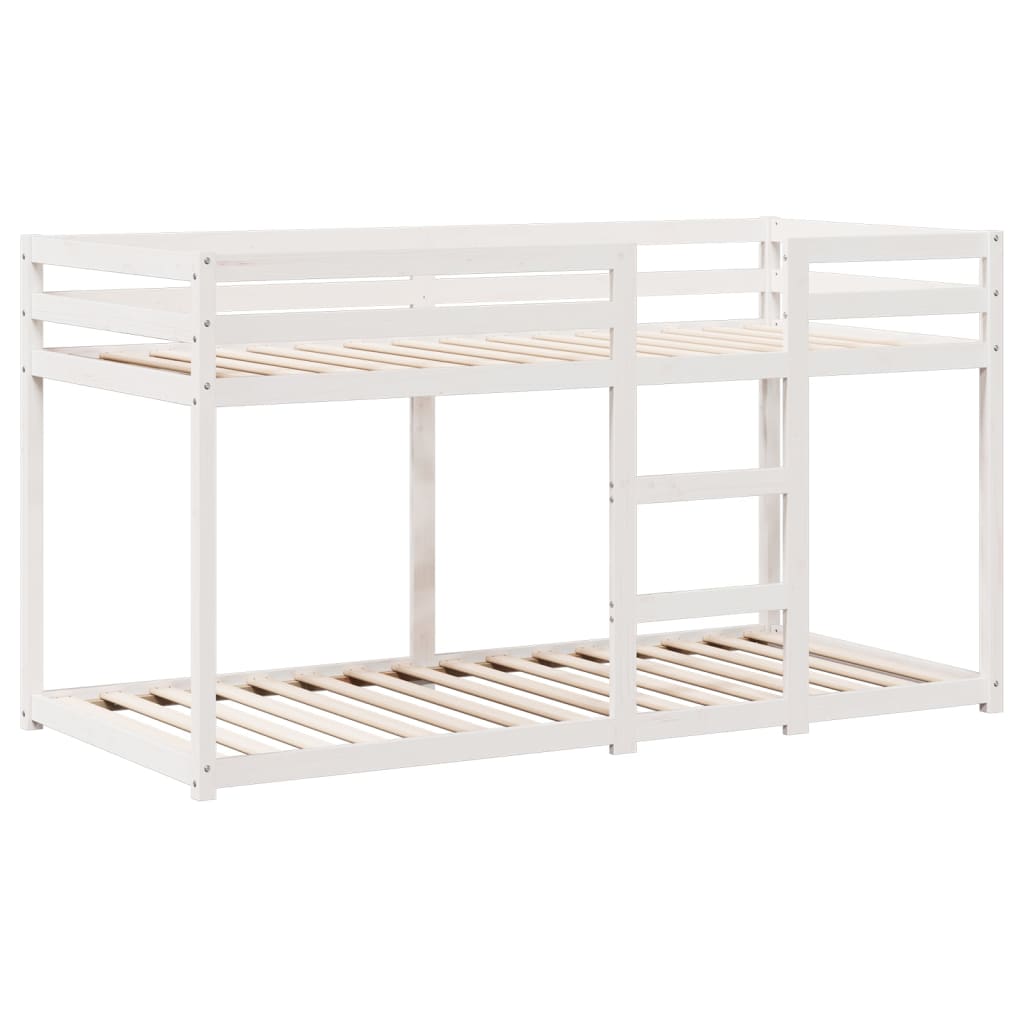 vidaXL Bunk Bed without Mattress White 80x200 cm Solid Wood Pine 5