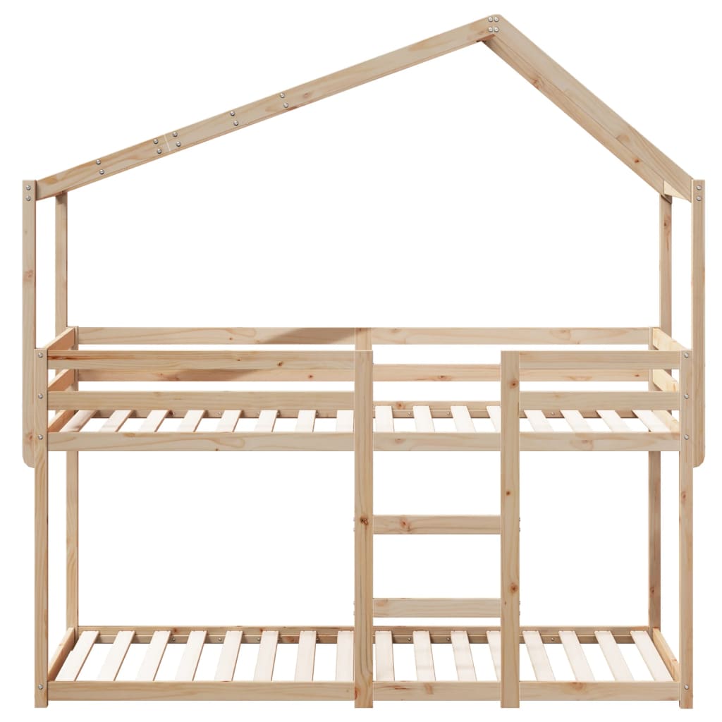 vidaXL Bunk Bed without Mattress 90x190 cm Single Solid Wood Pine 4