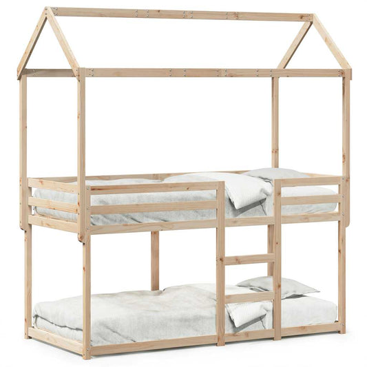 vidaXL Bunk Bed without Mattress 90x200 cm Solid Wood Pine 1