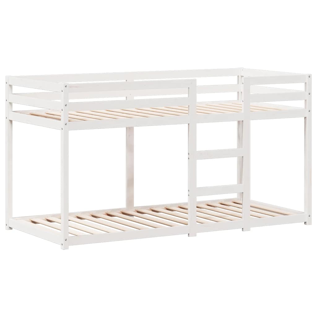 vidaXL Bunk Bed without Mattress White 80x200 cm Solid Wood Pine 5