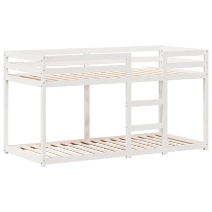 vidaXL Bunk Bed without Mattress White 80x200 cm Solid Wood Pine 5