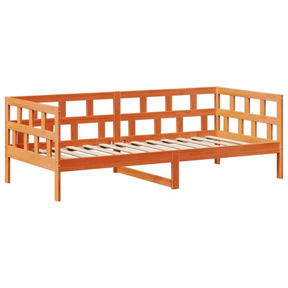 vidaXL Day Bed Set with Roof without Mattress Wax Brown 80x200 cm 5