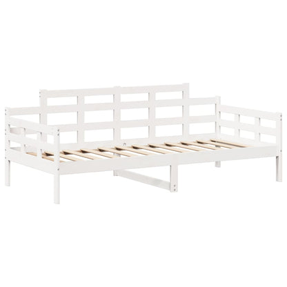 vidaXL Day Bed and Bench Set with Roof without Mattress White 80x200cm 6