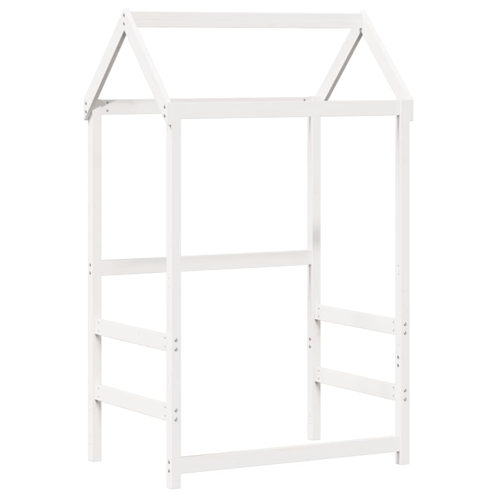 vidaXL Day Bed and Bench Set with Roof without Mattress White 80x200cm 6