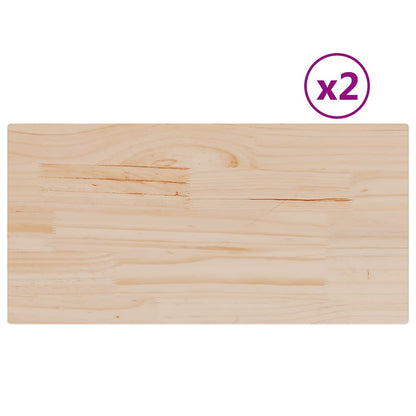 Table Tops Rectangular Solid Wood Pine Height 2.5 cm 80 cm 40 cm 2