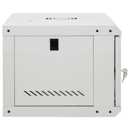 Network Cabinet with Storage Steel Grey 53 cm 30 cm 40 cm