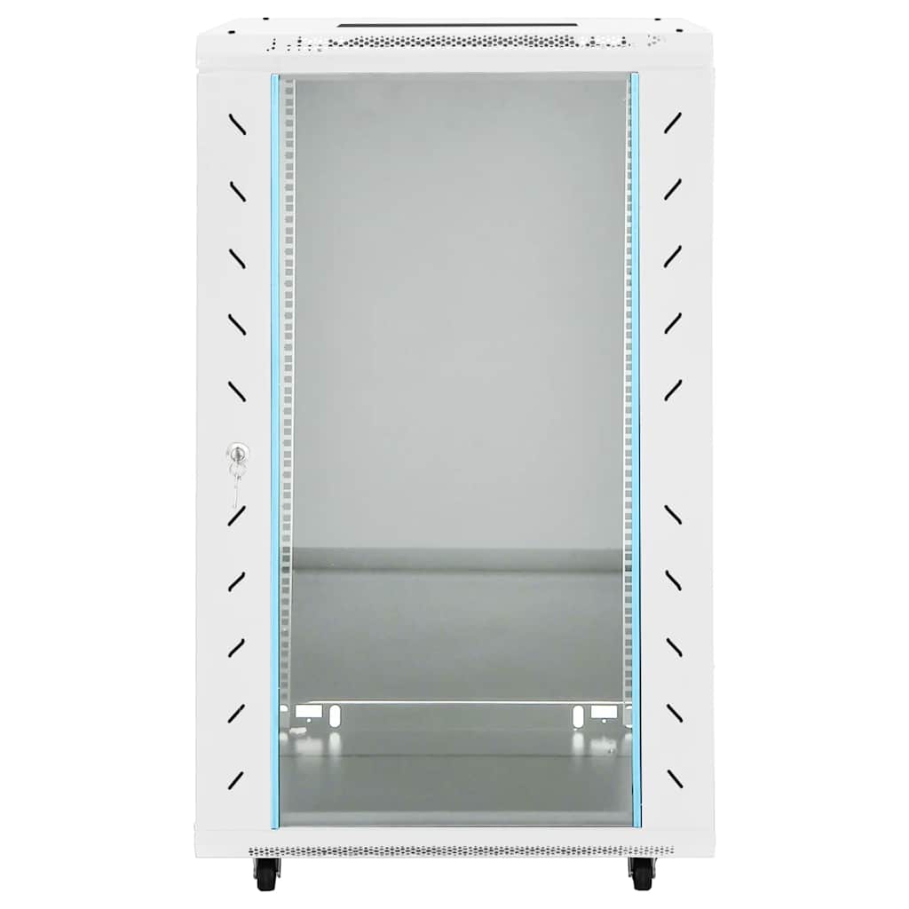 vidaXL Network Cabinet with Storage Grey 600 x 600 x 1000 mm Steel 3