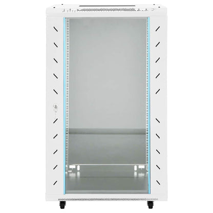 vidaXL Network Cabinet with Storage Grey 600 x 600 x 1000 mm Steel 3