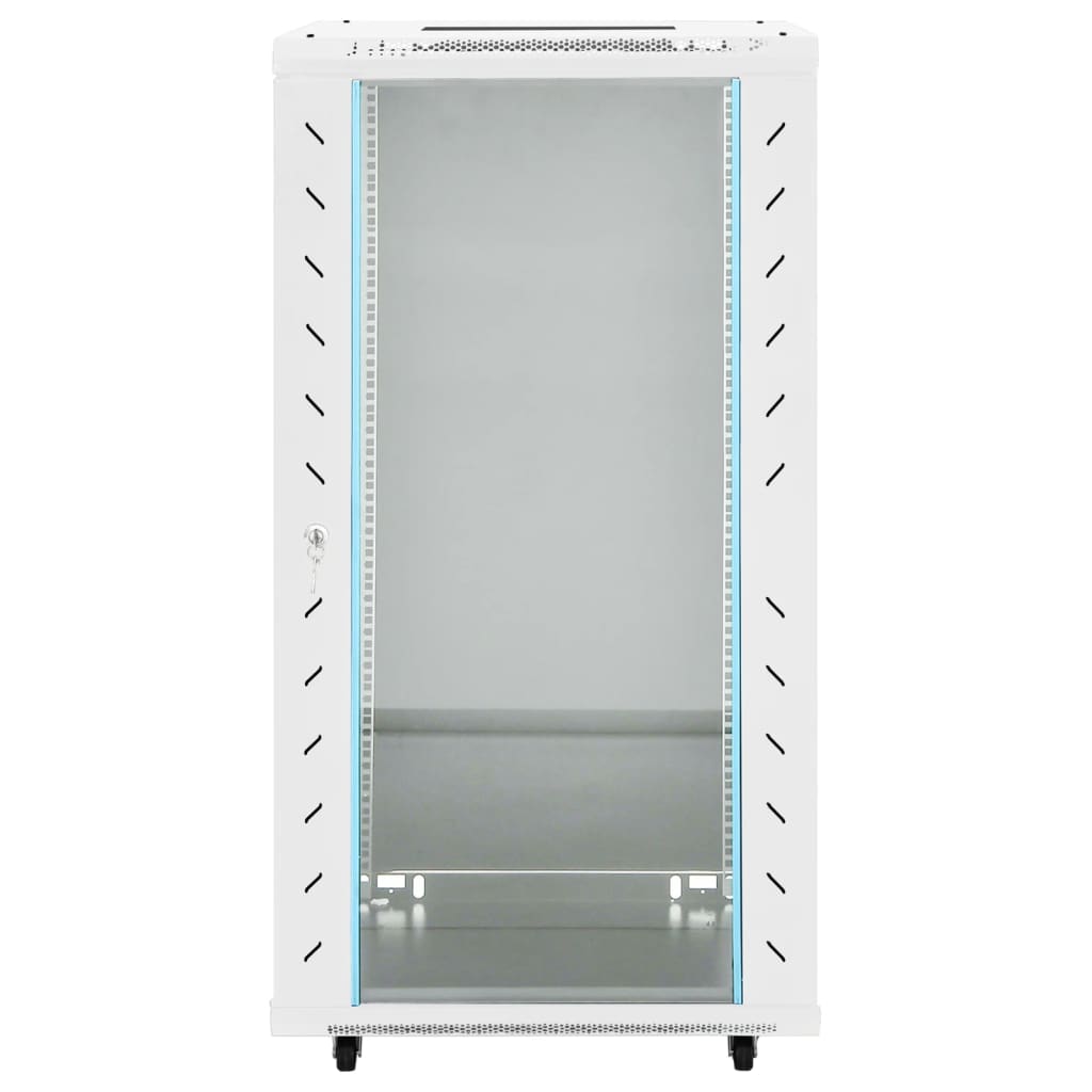 vidaXL Network Cabinet with Storage Grey 600 x 600 x 1200 mm Steel 3