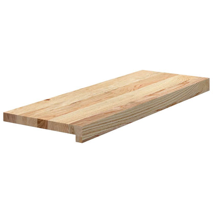 vidaXL Stair Treads 8 pcs Untreated 70x25x2 cm Solid Wood Oak 3