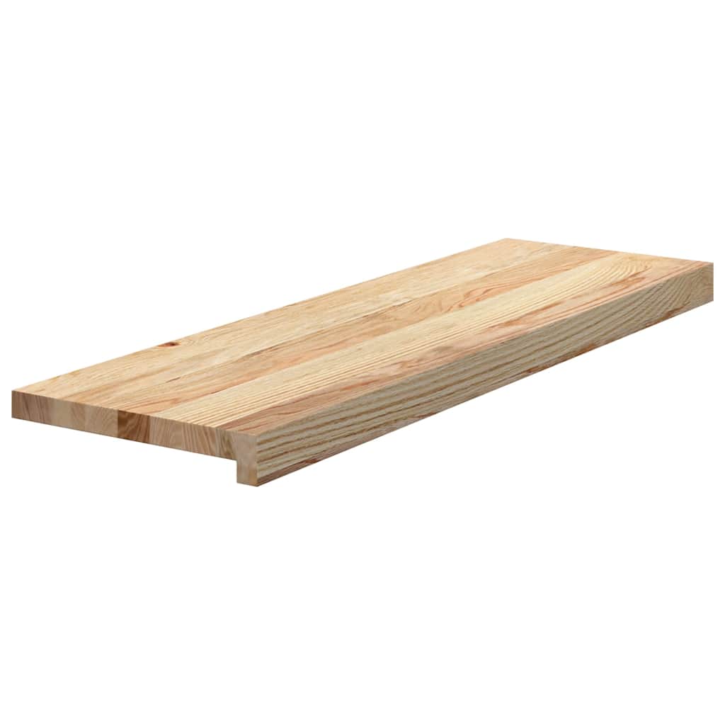 vidaXL Stair Treads 8 pcs Untreated 80x25x2 cm Solid Wood Oak 3