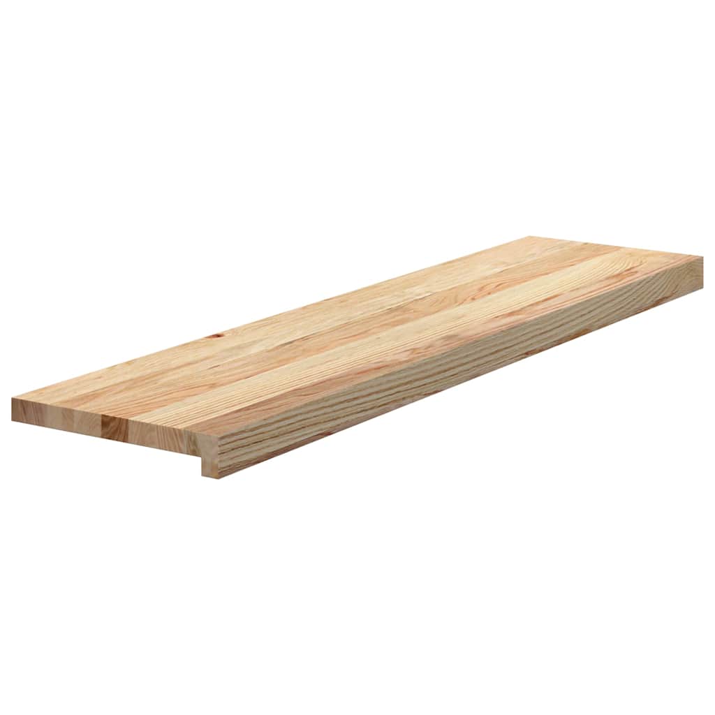 vidaXL Stair Treads 8 pcs Untreated 100x25x2 cm Solid Wood Oak 3