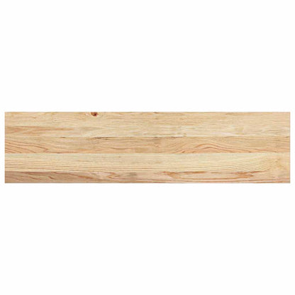 vidaXL Stair Treads 8 pcs Untreated 100x25x2 cm Solid Wood Oak 4