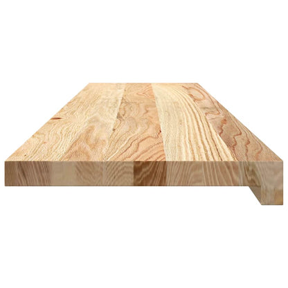vidaXL Stair Treads 8 pcs Untreated 100x25x2 cm Solid Wood Oak 6