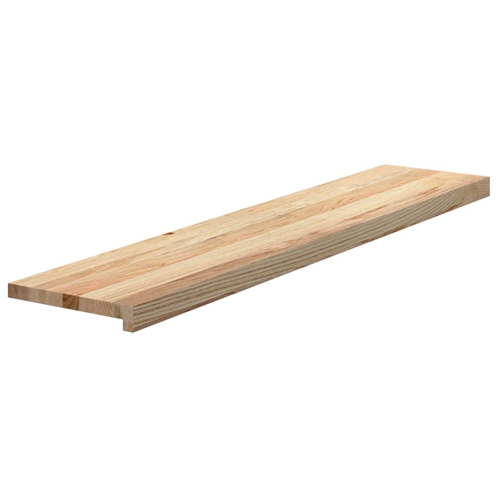 vidaXL Stair Treads 8 pcs Untreated 120x25x2 cm Solid Wood Oak 3
