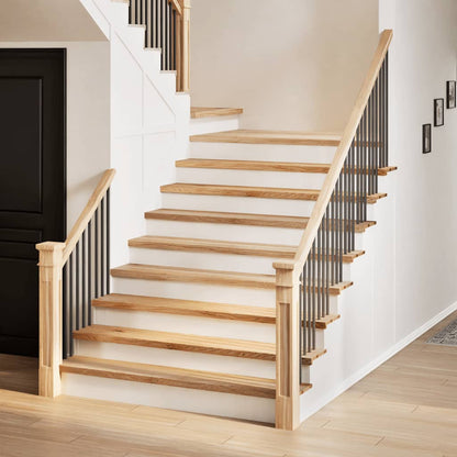 vidaXL Stair Treads 8 pcs Untreated 120x25x2 cm Solid Wood Oak 1