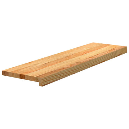 vidaXL Stair Treads 4 pcs Light Brown 90x30x2 cm Solid Wood Oak 3