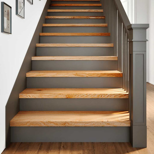 vidaXL Stair Treads 4 pcs Light Brown 90x30x2 cm Solid Wood Oak 1