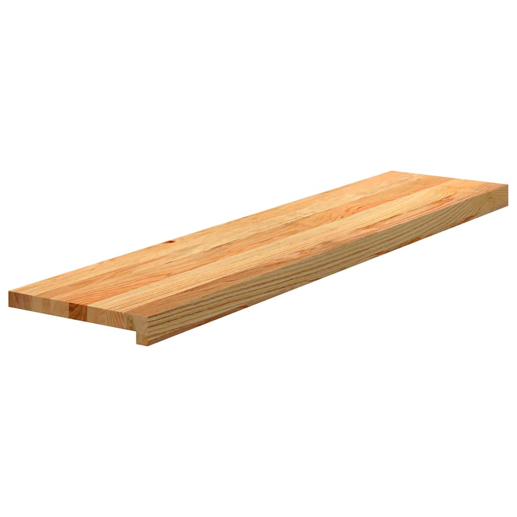 vidaXL Stair Treads 4 pcs Light Brown 110x30x2 cm Solid Wood Oak 3