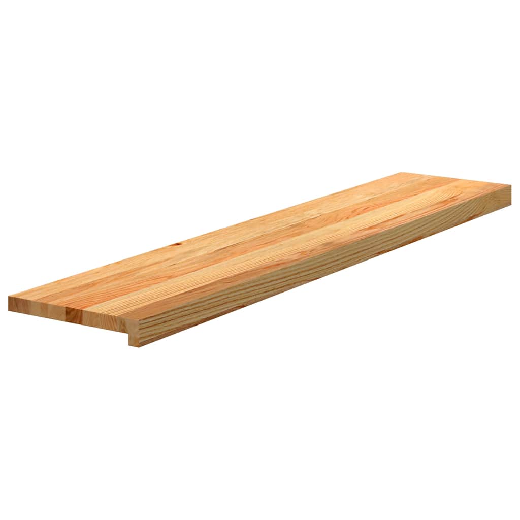 vidaXL Stair Treads 4 pcs Light Brown 120x30x2 cm Solid Wood Oak 3