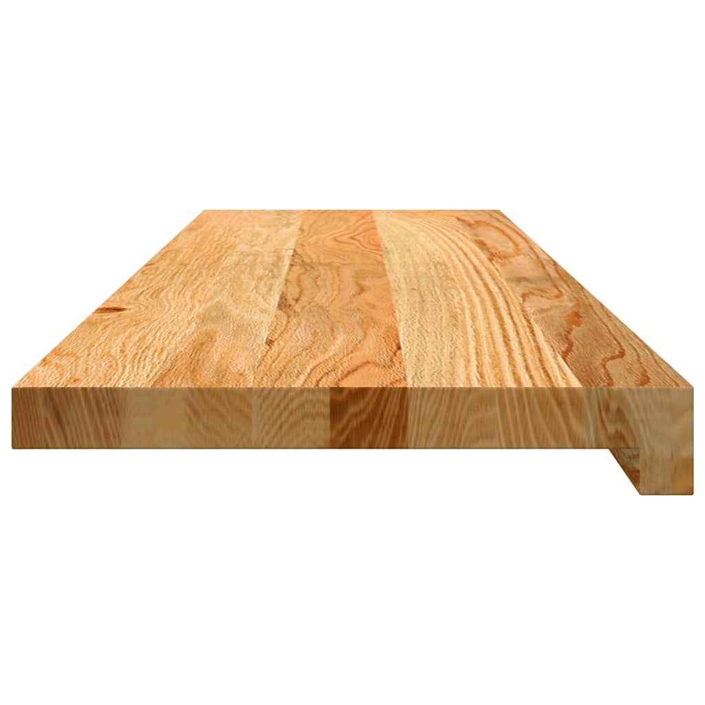 vidaXL Stair Treads 8 pcs Light Brown 90x25x2 cm Solid Wood Oak 6