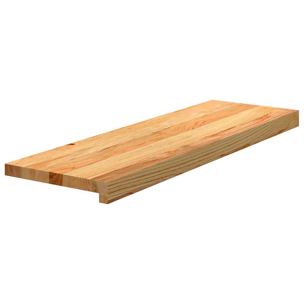 vidaXL Stair Treads 8 pcs Light Brown 80x30x2 cm Solid Wood Oak 3