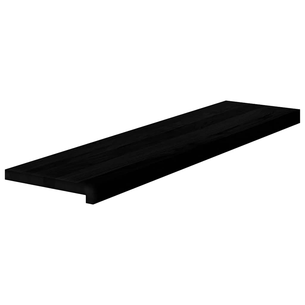 vidaXL Stair Treads 8 pcs Brown Black 100x30x2 cm Solid Wood Oak 3