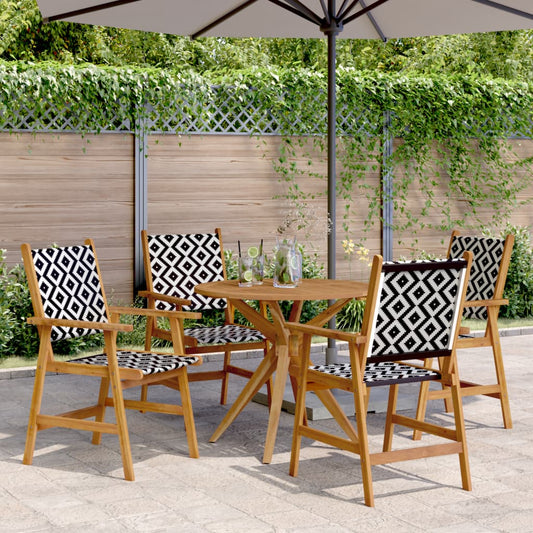 vidaXL 5 Piece Garden Dining Set Solid Wood Acacia 1