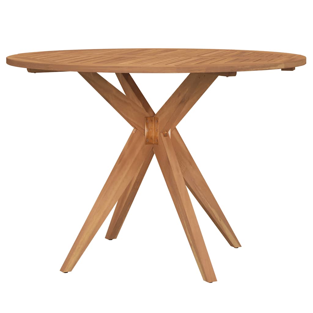 5 Piece Garden Dining Set Solid Wood Acacia 110 x 75 cm