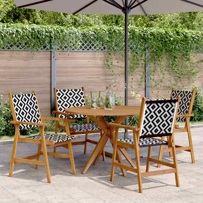 vidaXL 5 Piece Garden Dining Set Solid Wood Acacia 1