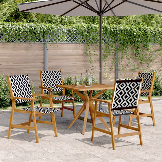vidaXL 5 Piece Garden Dining Set Solid Wood Acacia 1