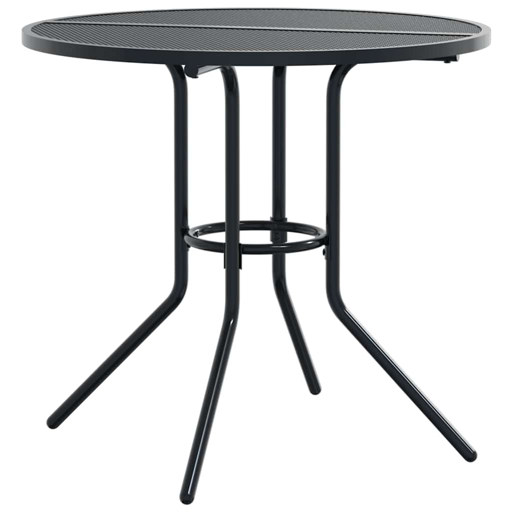 vidaXL Stackable Garden Chair Set 5 pcs Anthracite Powder-coated Steel 3