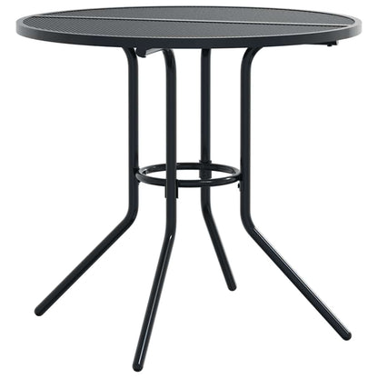 vidaXL Stackable Garden Chair Set 5 pcs Anthracite Powder-coated Steel 3