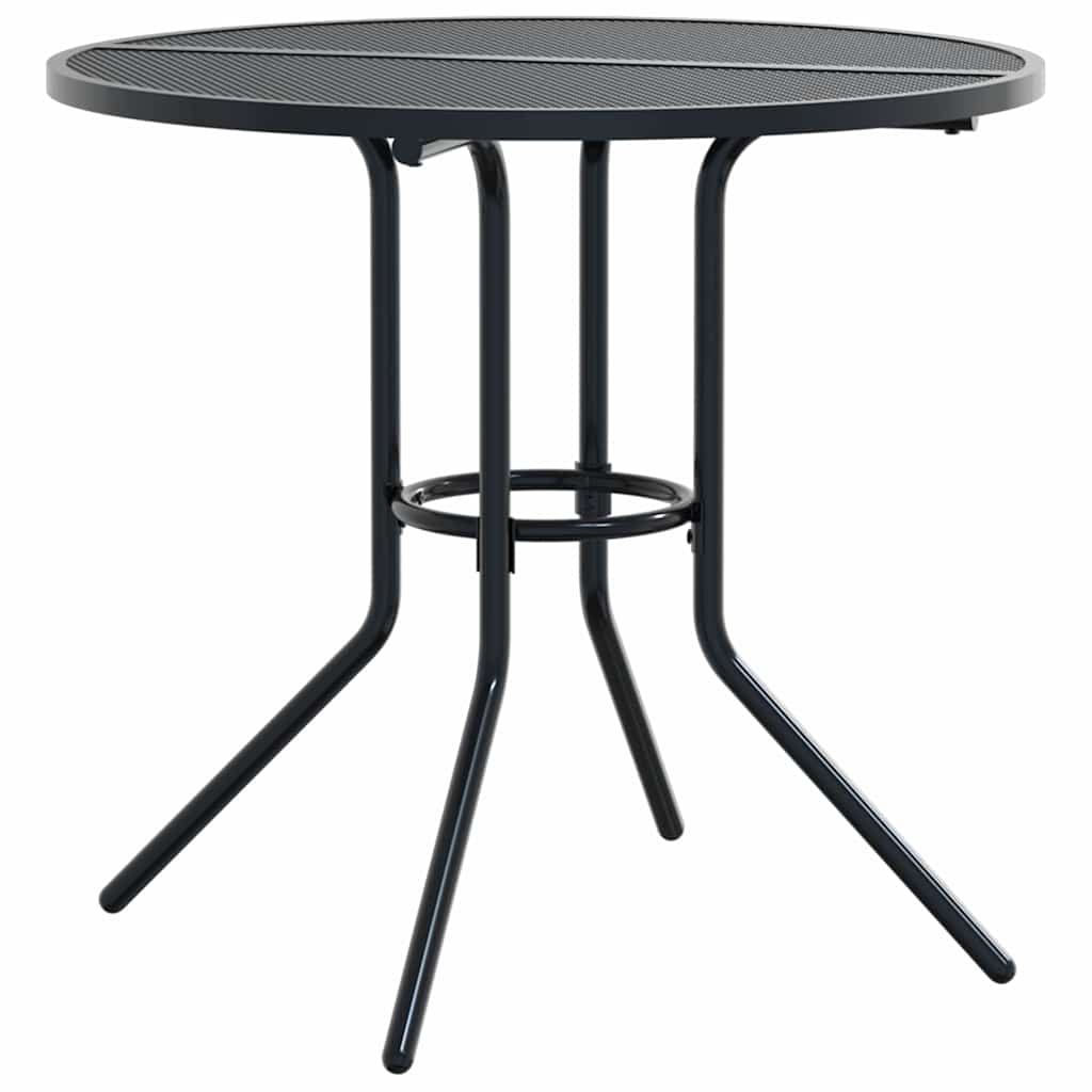 vidaXL Stackable Garden Chair Set 5 pcs Anthracite Powder-coated Steel 3