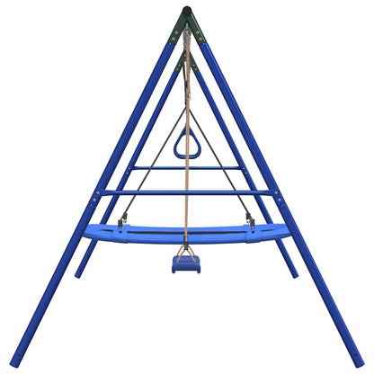 vidaXL Outdoor Swing Set with Swing, Trapeze, Nest Swing 4