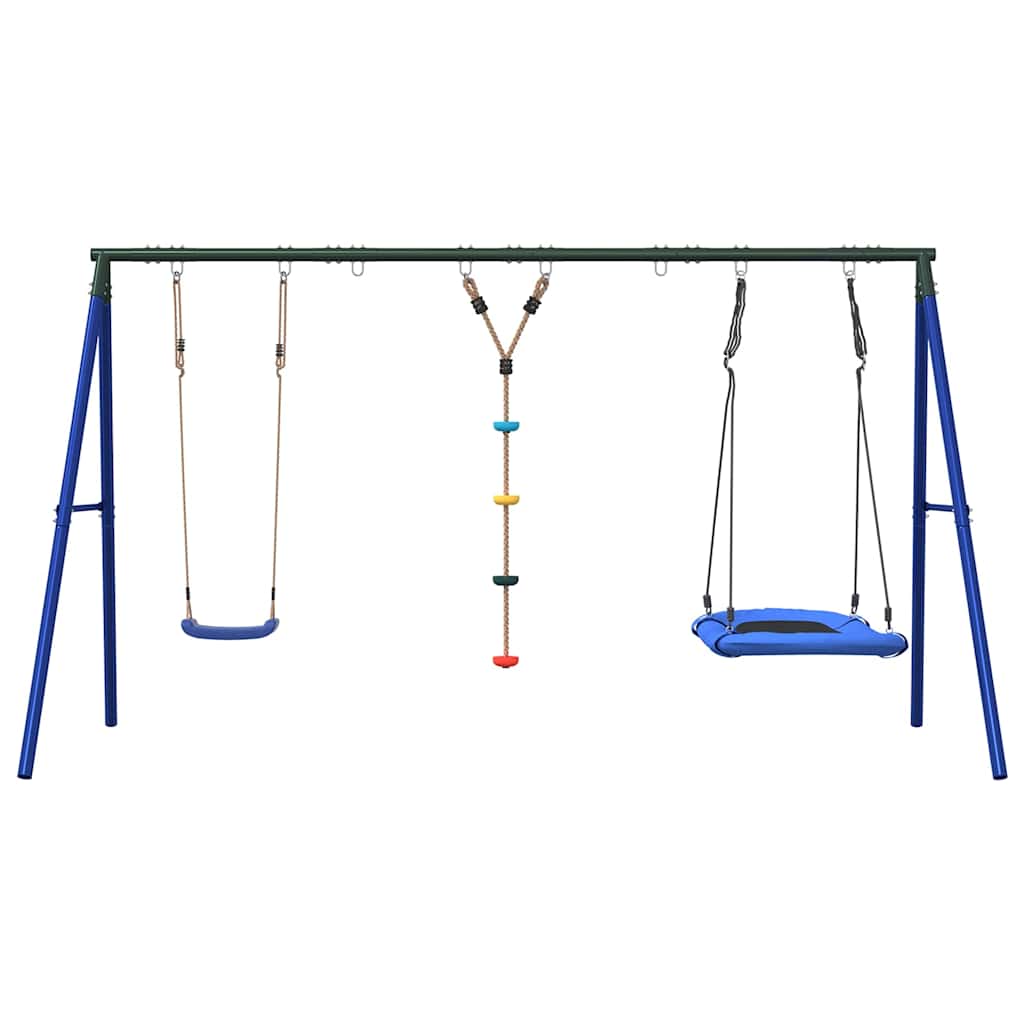 vidaXL Outdoor Swing Set with Swing, Disc Swing, Nest Swing 3