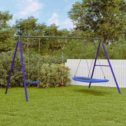 vidaXL Outdoor Swing Set with Swing, Disc Swing, Nest Swing 1