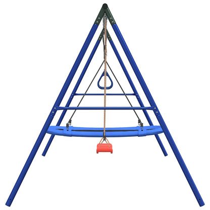 vidaXL Outdoor Swing Set with Swing, Trapeze, Nest Swing 4