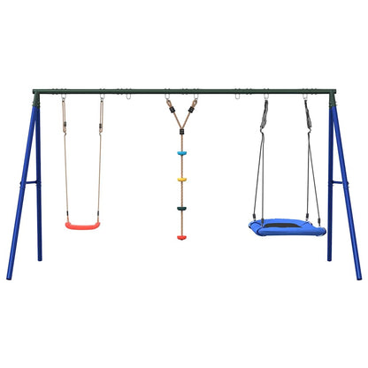 vidaXL Outdoor Swing Set with Swing, Disc Swing, Nest Swing 3