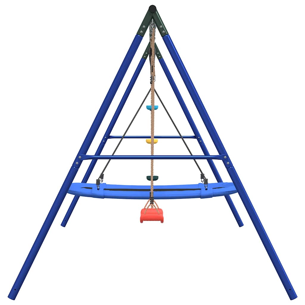 vidaXL Outdoor Swing Set with Swing, Disc Swing, Nest Swing 4