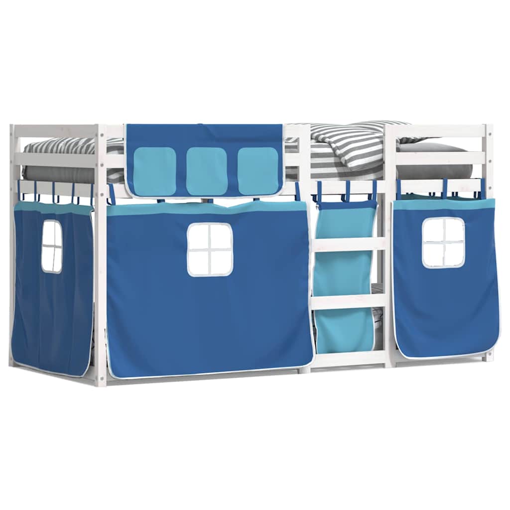 vidaXL Bunk Bed without Mattress Blue 80x200 cm Solid Wood Pine 2